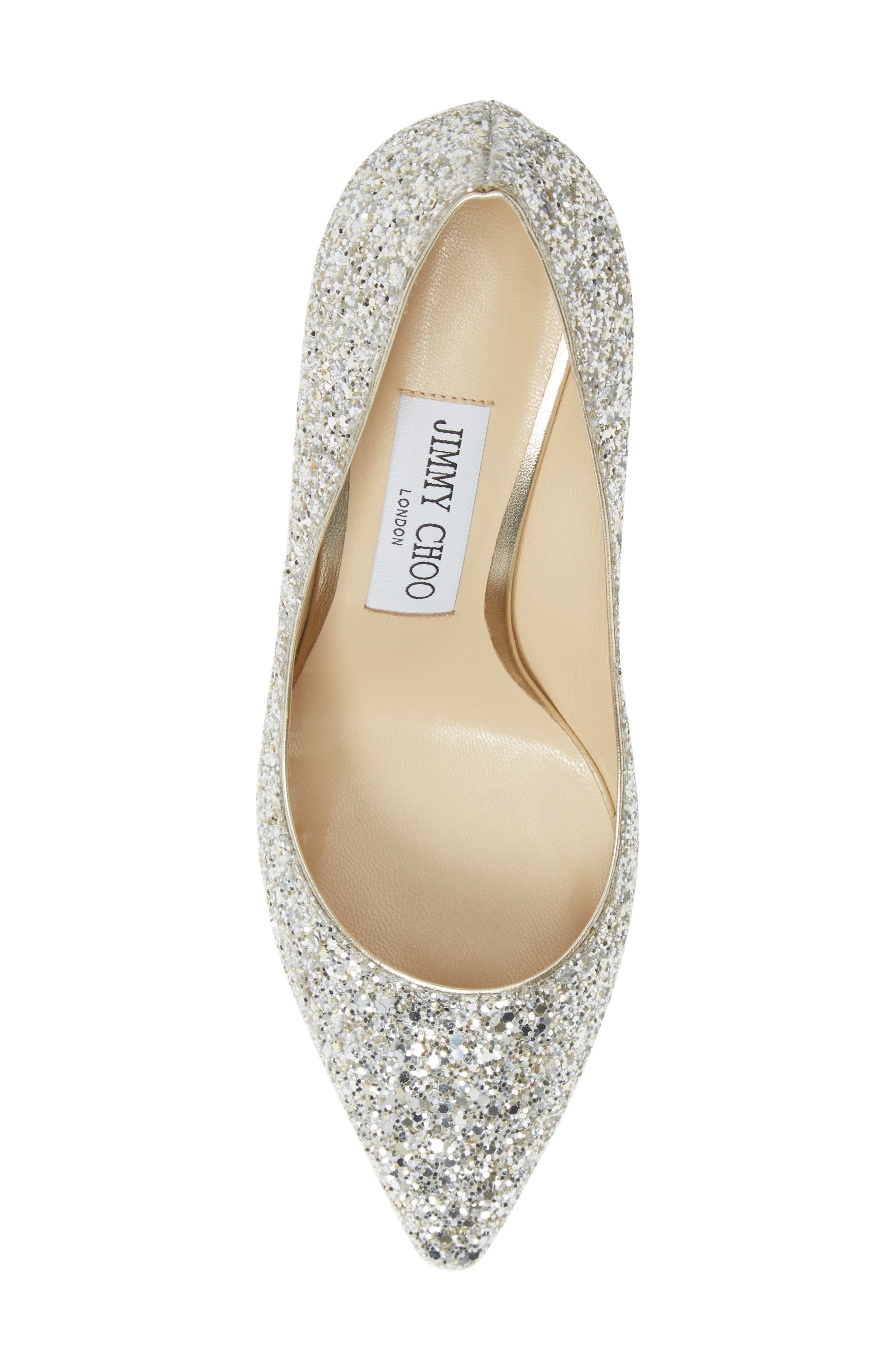 Jimmy Choo Romy Glitter Pointed Toe Pump, Alternate, color, 