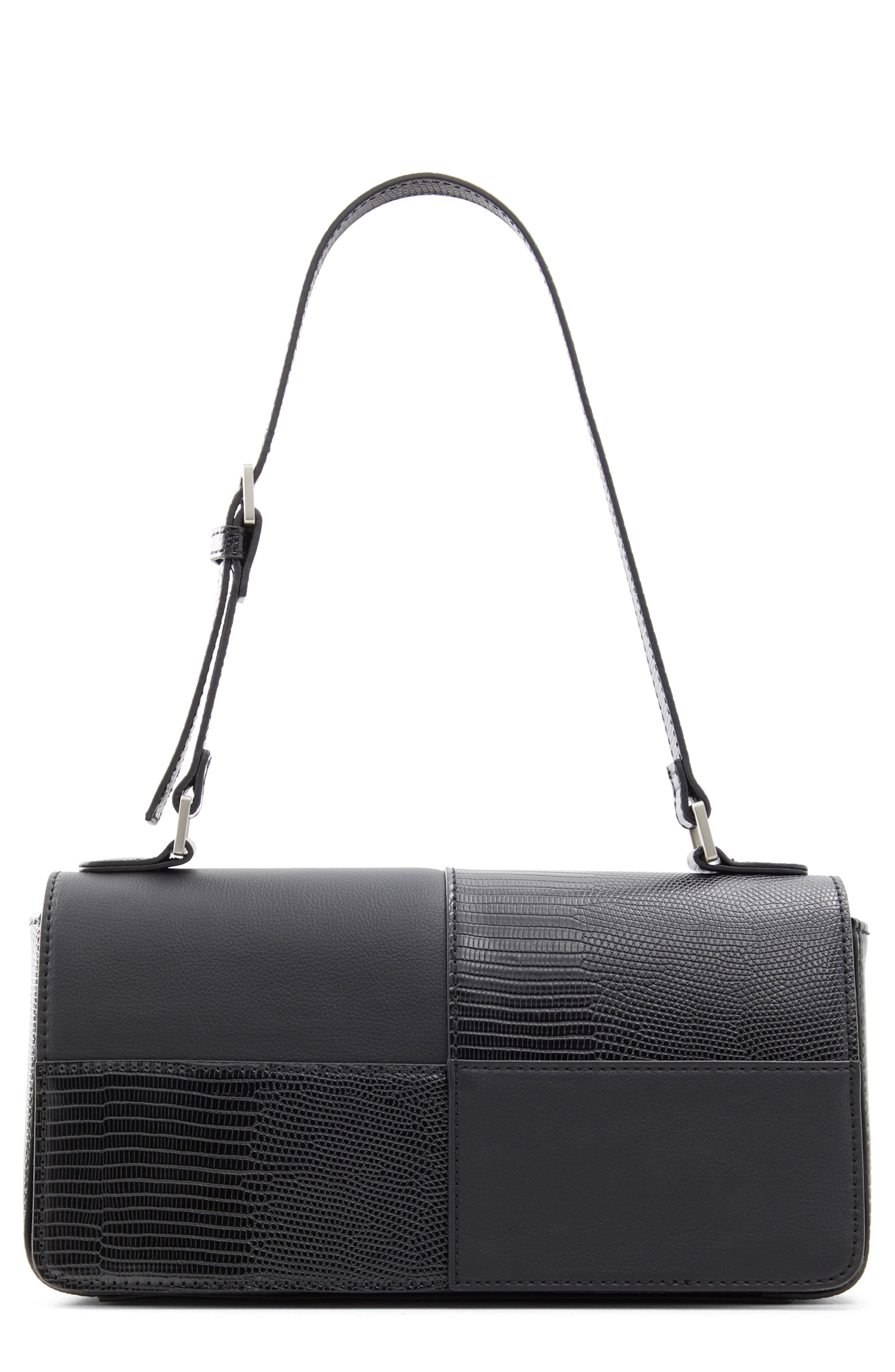 Who What Wear Isabella Patchwork Faux Leather Shoulder Bag, Main, color, 