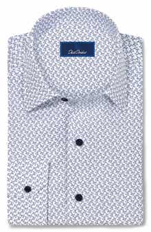 Bird Print Cotton Sport Shirt