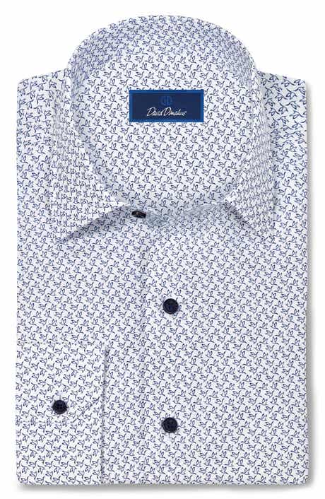 Bird Print Cotton Sport Shirt