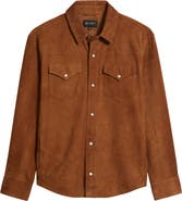 AG Elias Western Suede Shirt Jacket