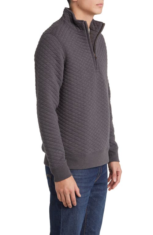 Billy Reid Half Zip Sweatshirt In Gray