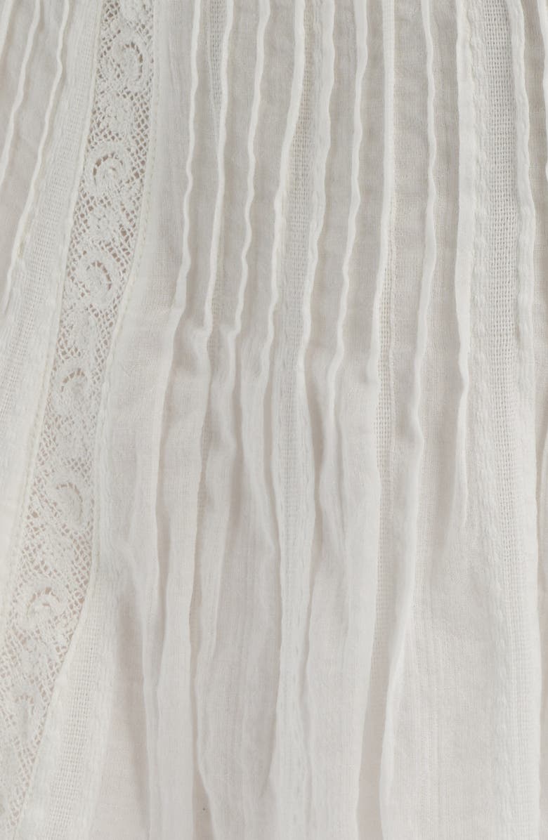 LoveShackFancy Solena Lace Miniskirt, Alternate, color, White