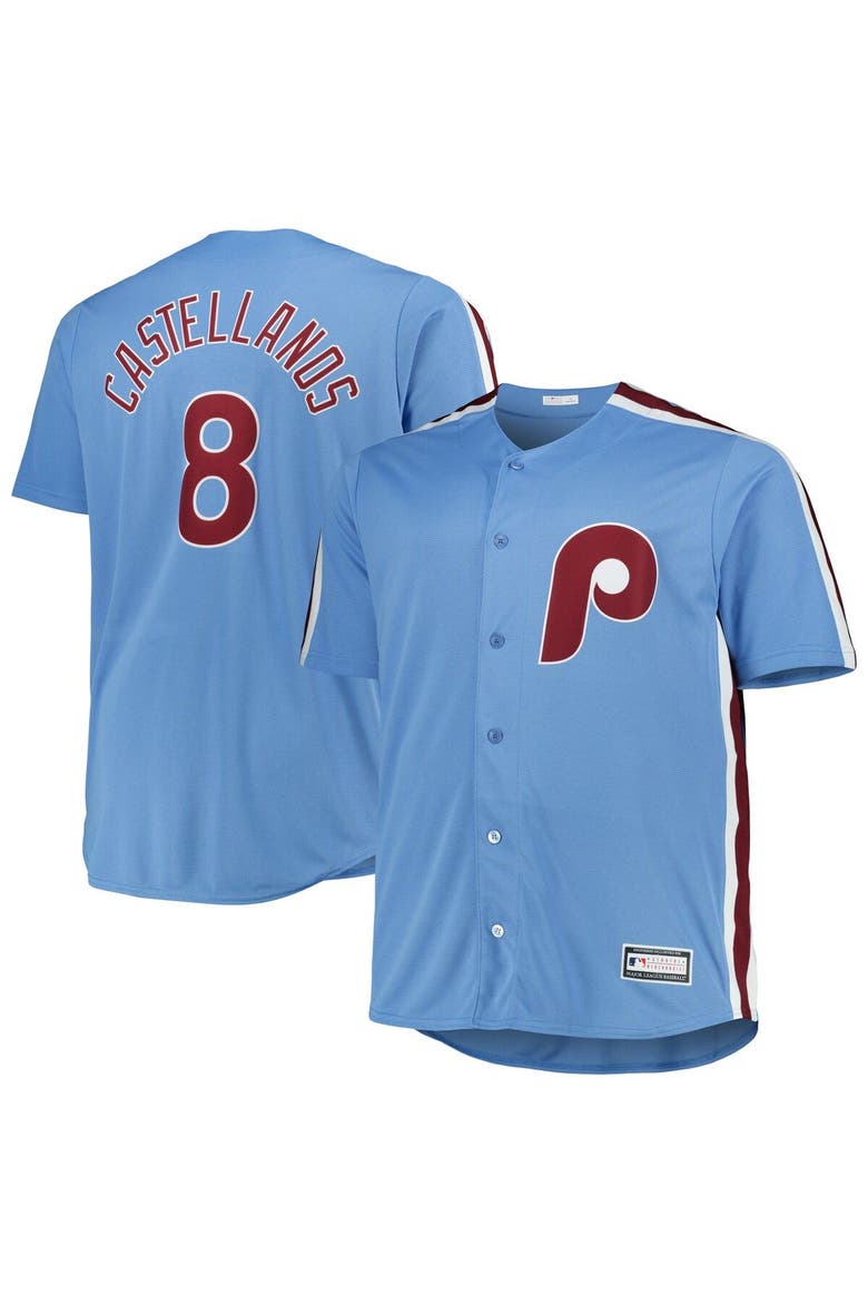 Men's Nick Castellanos Light Blue Philadelphia Phillies Big & Tall Replica Player Jersey, Main, color, Light Blue