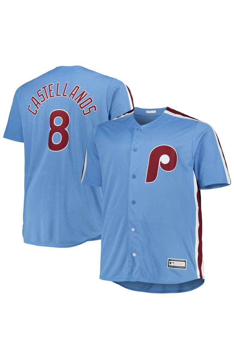 PROFILE Men's Nick Castellanos Light Blue Philadelphia Phillies Big & Tall Replica Player Jersey, Main, color, 