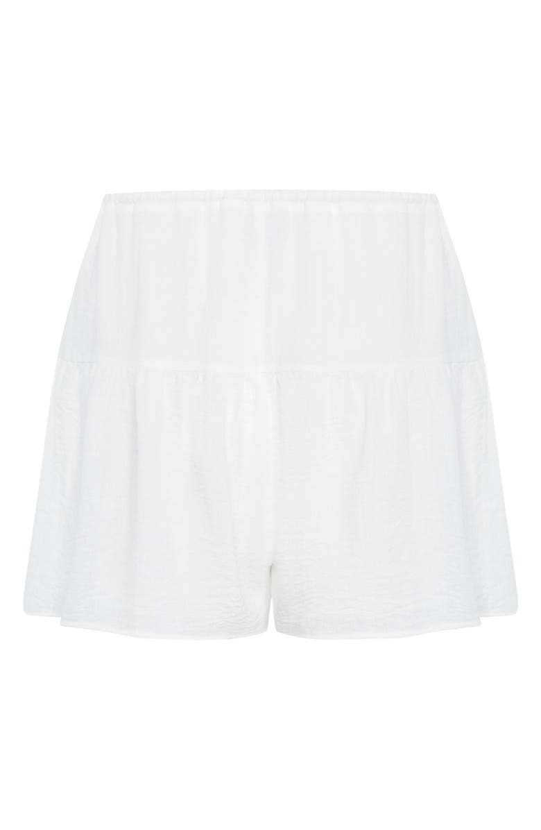 City Chic Sara Drawstring Shorts, Alternate, color, Ivory
