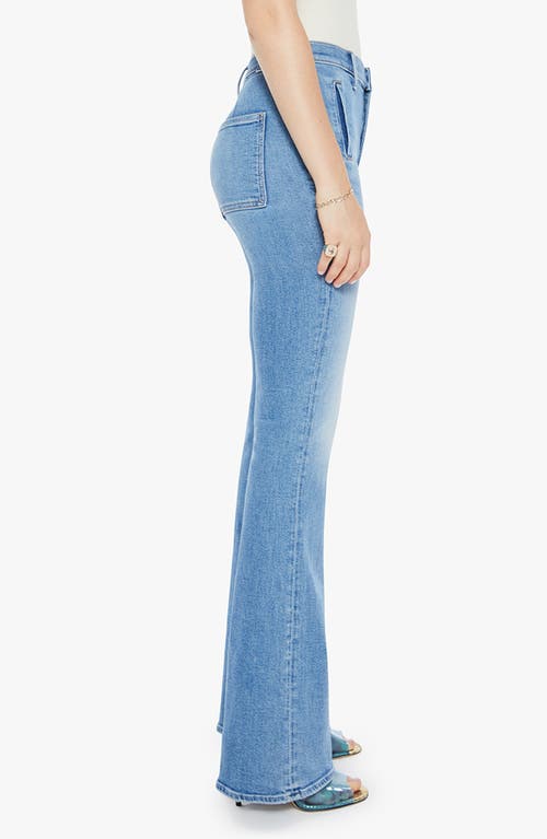 Mother The Drama High Waist Flare Jeans In Tasty Waves