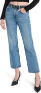Favorite Daughter The Dot Mid Rise Straight Ankle Jeans