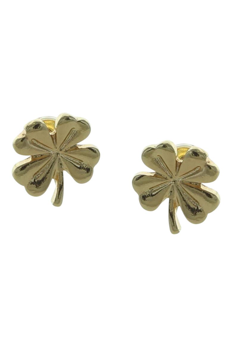 Lucky Stud Earrings, Main, color, GOLD