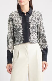 KOBI HALPERIN Willa Lace Silk Shirt