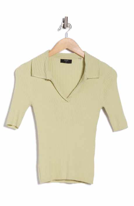 T Tahari Elbow Length Sleeve Polo