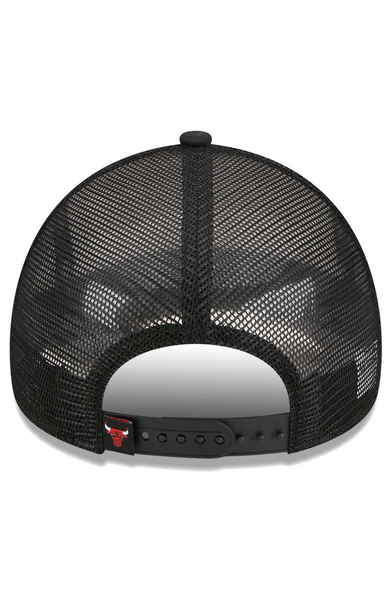 New Era Men's New Era White Chicago Bulls Lift Pass Foam Front Trucker 9FORTY Adjustable Hat, Alternate, color, White