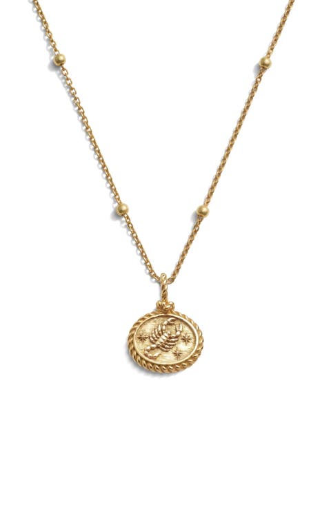 Zodiac Pendant Necklace