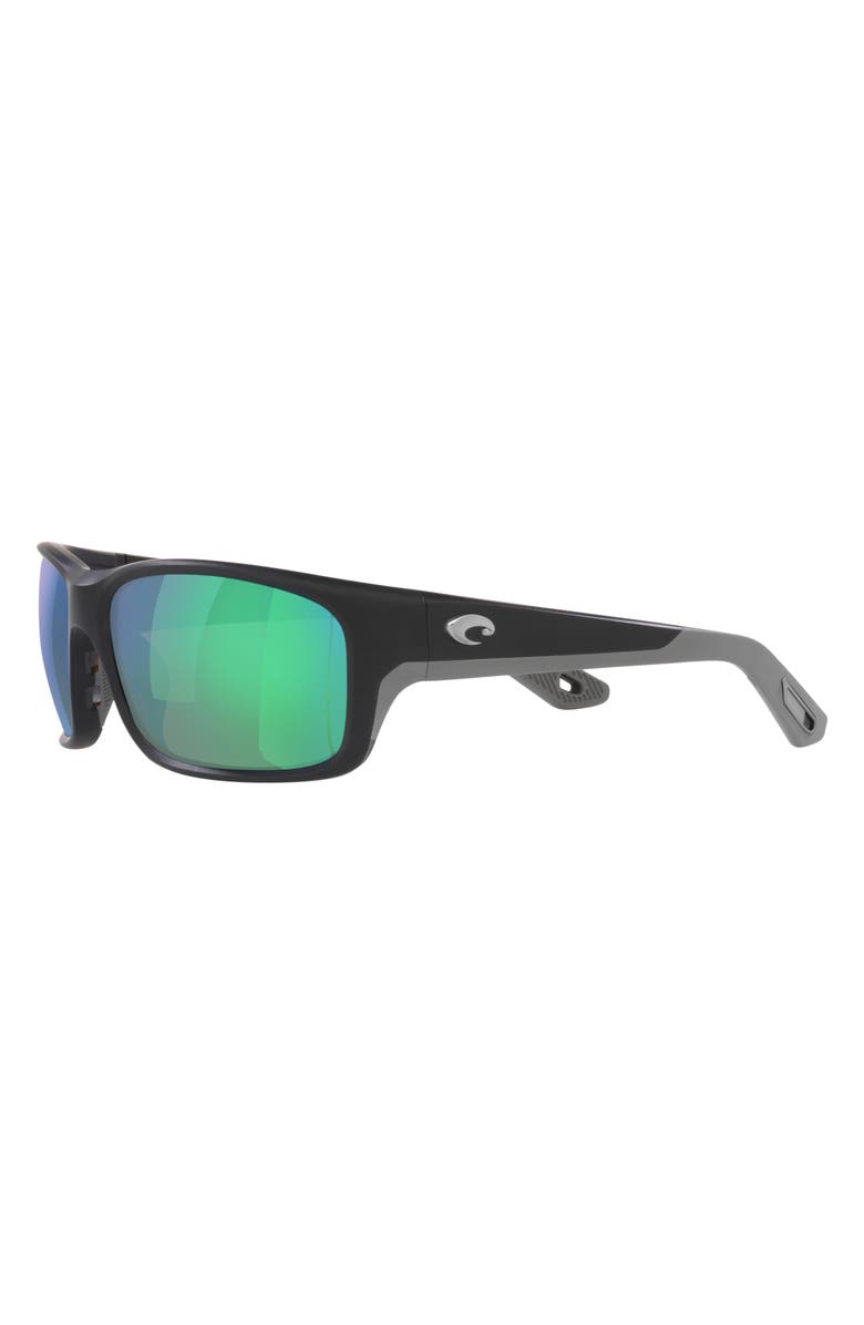 Costa Del Mar Jose Pro 62mm Polarized Rectangular Sunglasses, Alternate, color, Matte Black