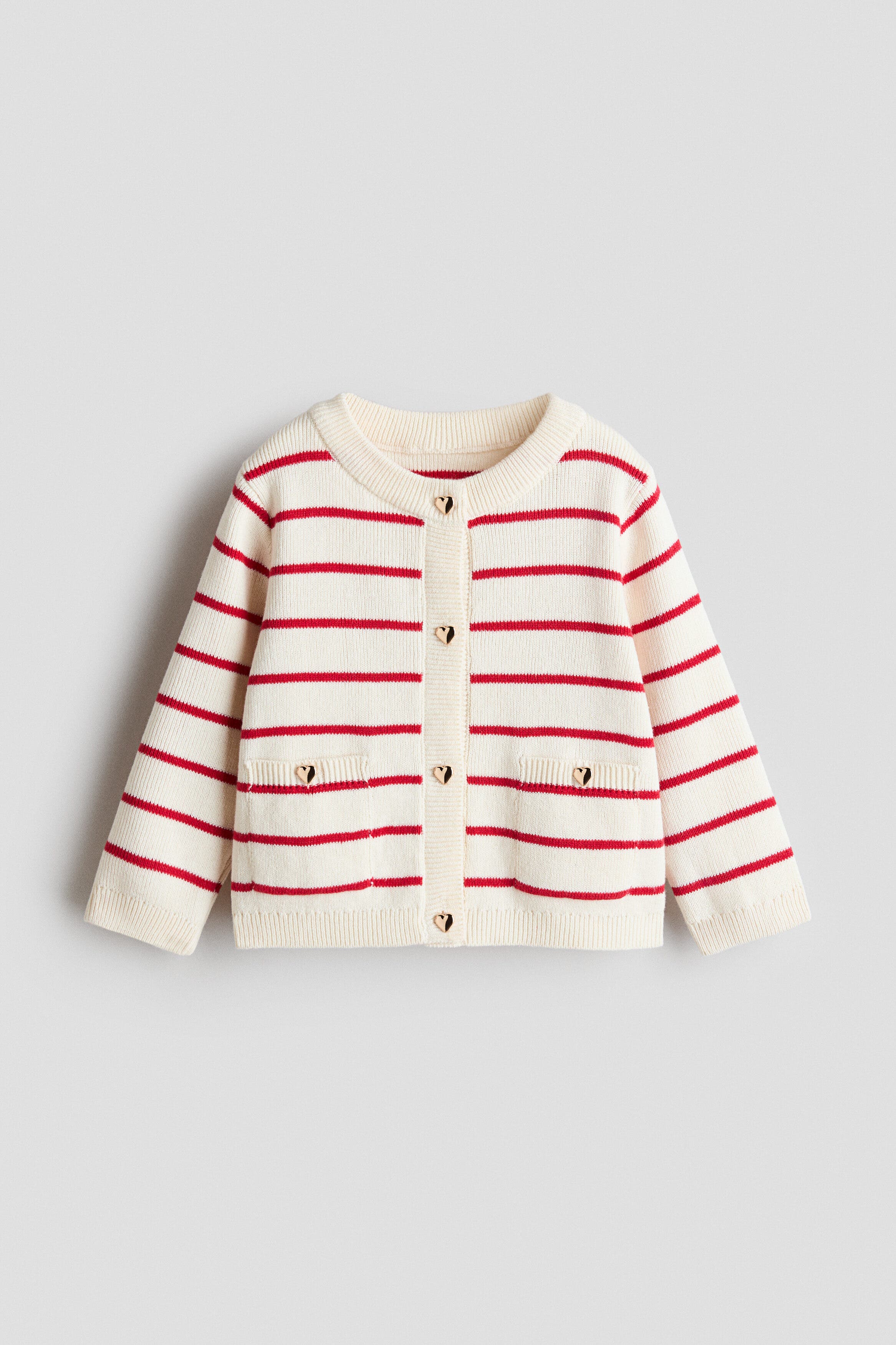 selected Cream/red striped