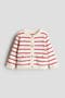  Cream/Red Striped