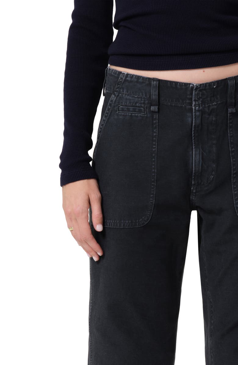 Citizens of Humanity Winslow Utility Ankle Jeans, Alternate, color, Washed Black