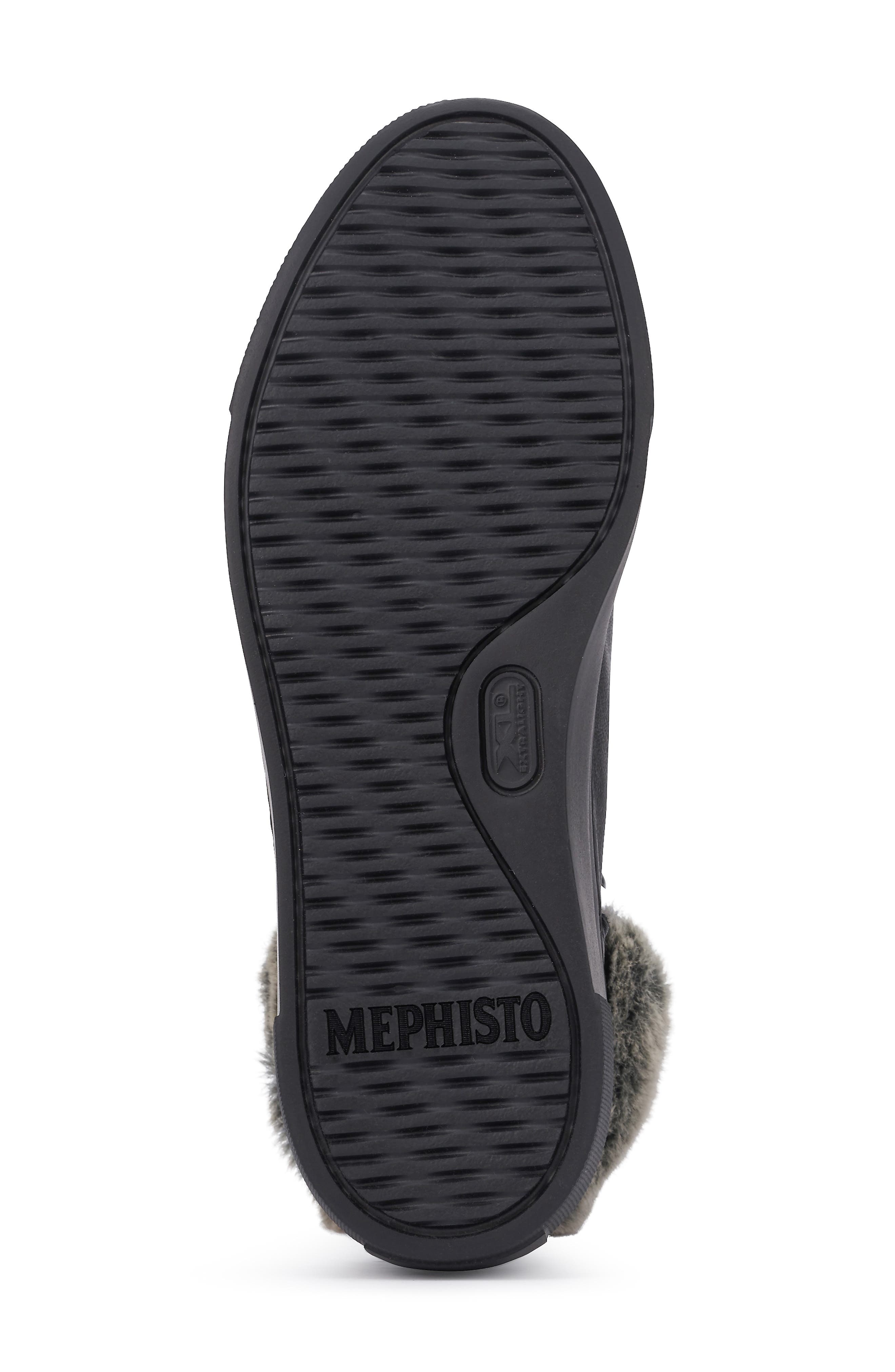 Mephisto Ginou Faux Fur Lined High Top Sneaker, Alternate, color, 