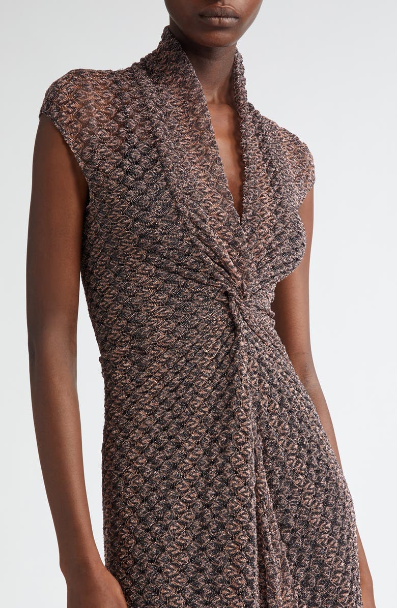 Missoni Lamé Lace Sheer Dress, Alternate, color, 