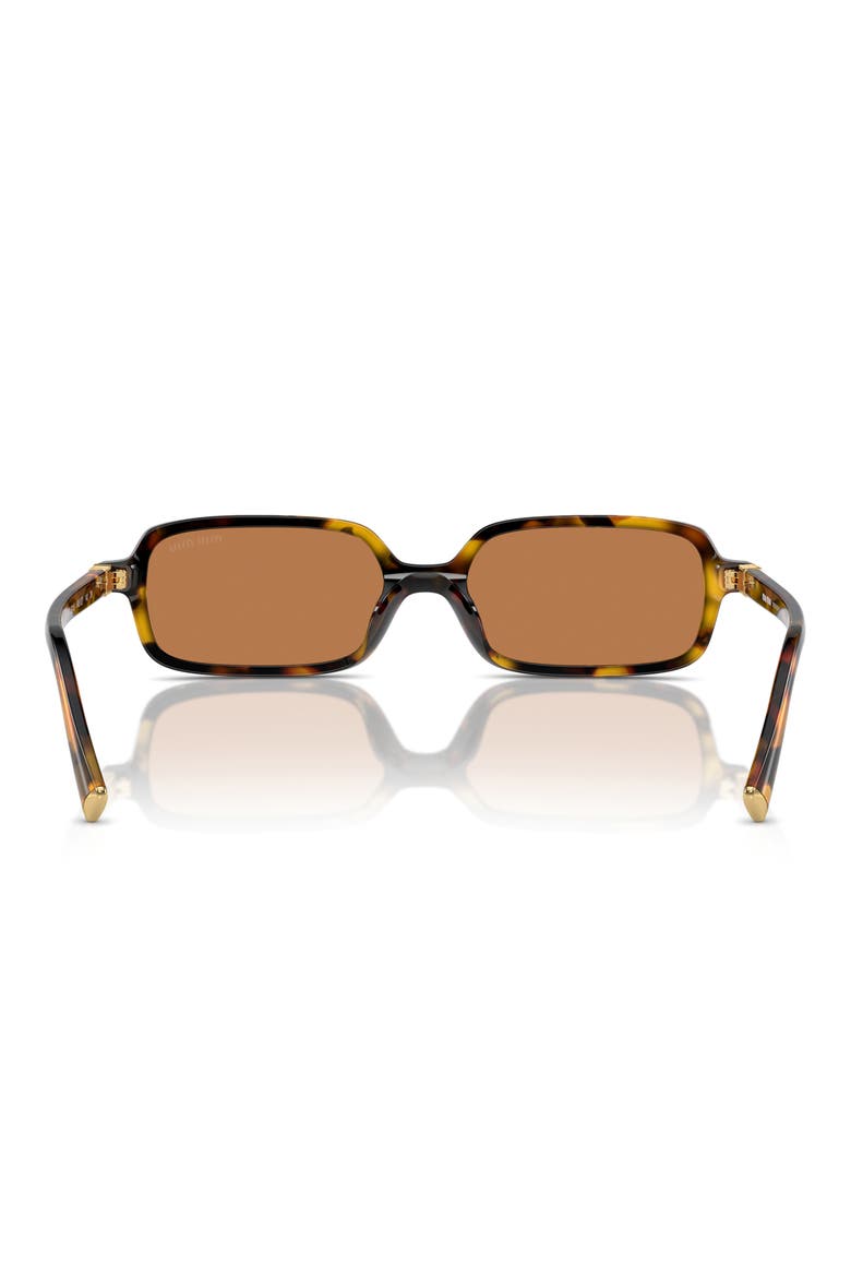 52mm Rectangular Sunglasses, Alternate, color, BLOND HAVANA