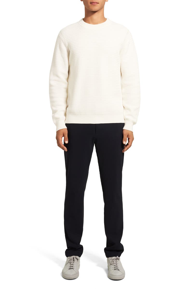 Theory Riland Organic Cotton Crewneck Sweater, Alternate, color, 