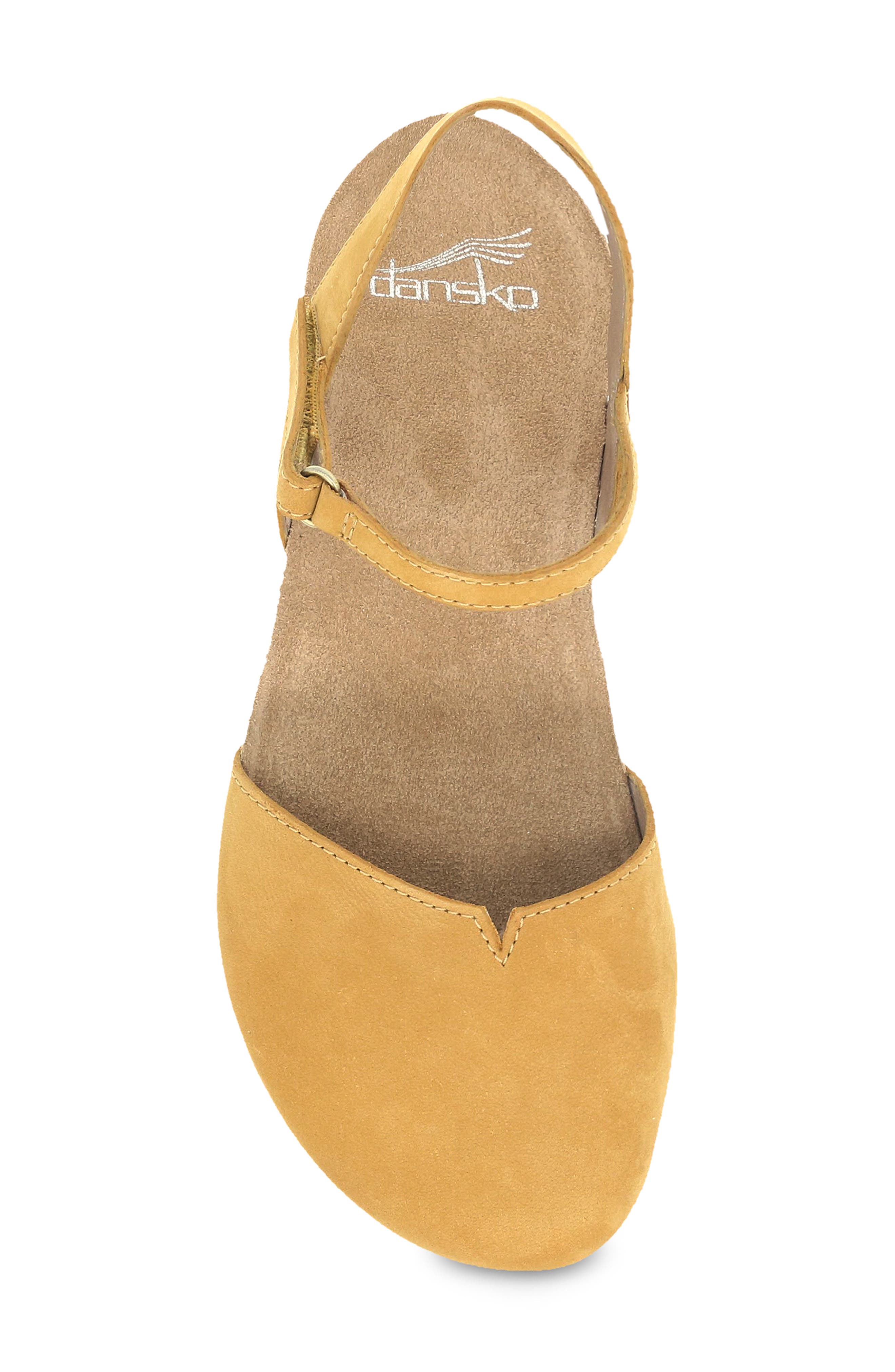 Rowan Flat, Alternate, color, MUSTARD MILLED NUBUCK
