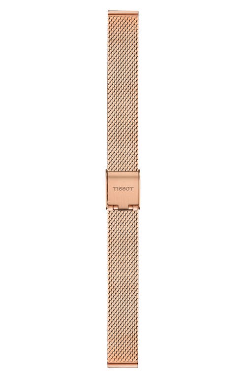 Tissot Srv Mesh Strap Watch, 30mm X 21.8mm In Gold