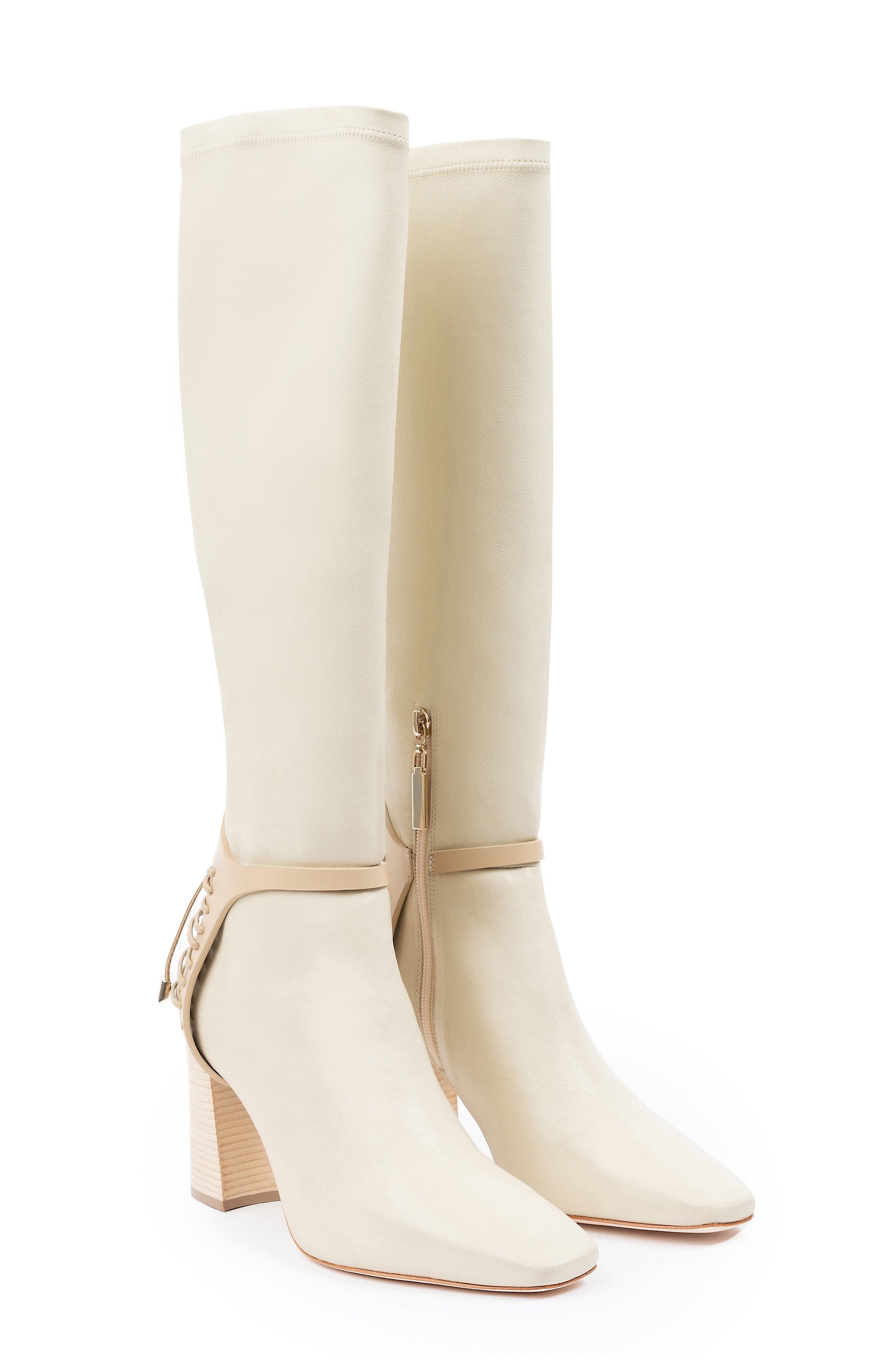 Daniella Shevel Nela Boot, Alternate, color, Ivory