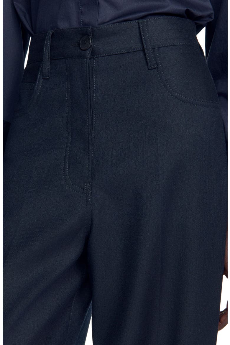 Wool suit trousers, Alternate, color, Navy blue