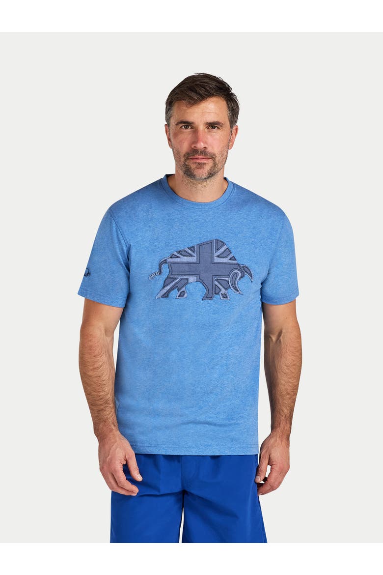 Union Jack Bull T-Shirt, Main, color, Denim Blue