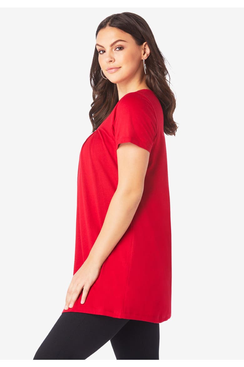 Ultimate Pleatneck Tunic, Alternate, color, BLACK