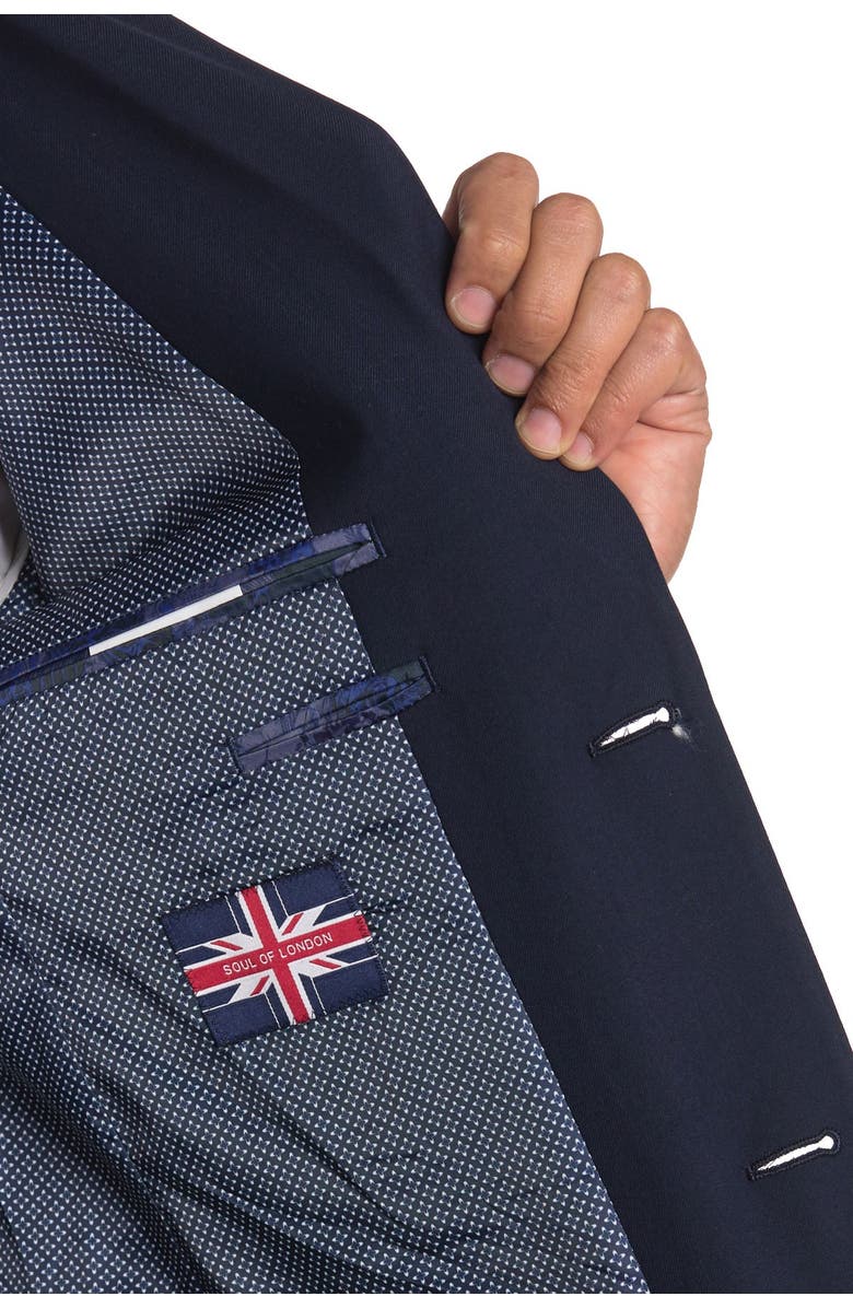 SOUL OF LONDON Two-Piece Suit, Alternate, color, Navy