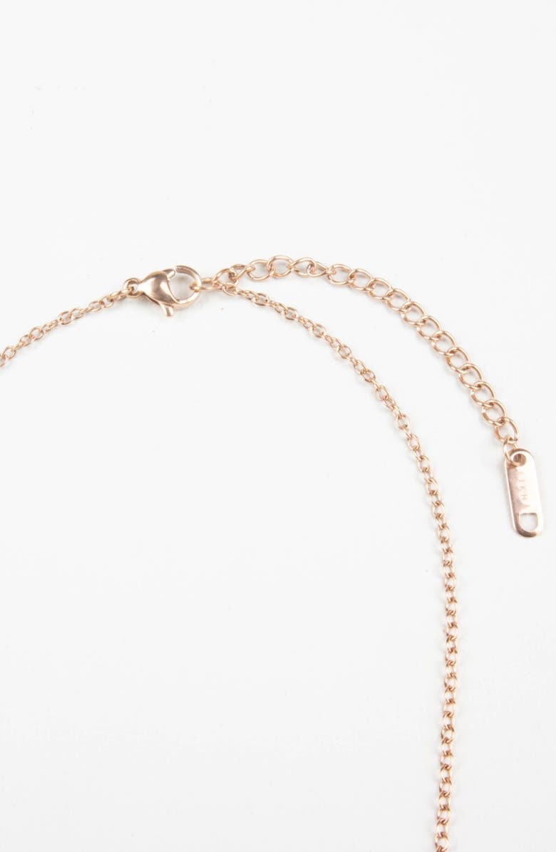 LIKHA Mother-of-Pearl Diamond & Pearl Drop Necklace, Alternate, color, Black