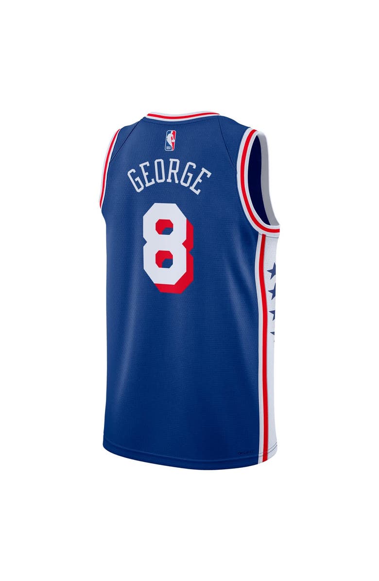 Nike Unisex Nike Paul George Royal Philadelphia 76ers 2024 Offseason Addition Nike Swingman Jersey, Alternate, color, Royal