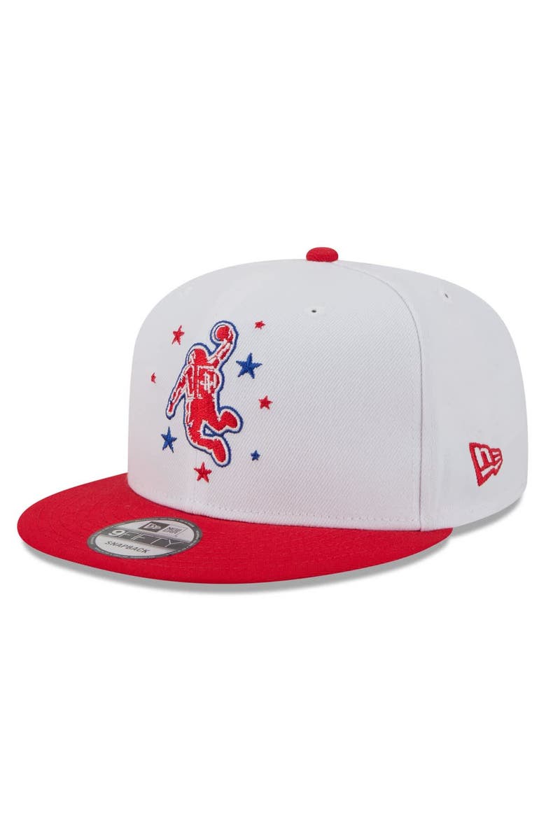 New Era Men's New Era White/Red Houston Rockets 2025/26 City Edition 9FIFTY Snapback Hat, Alternate, color, White