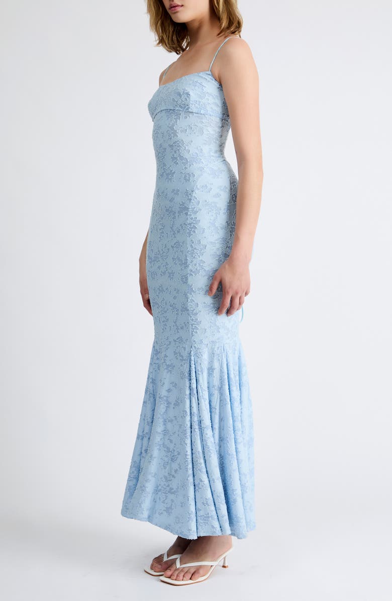 Extro & Vert Lara Stretch Lace Back Maxi Dress, Alternate, color, Blue