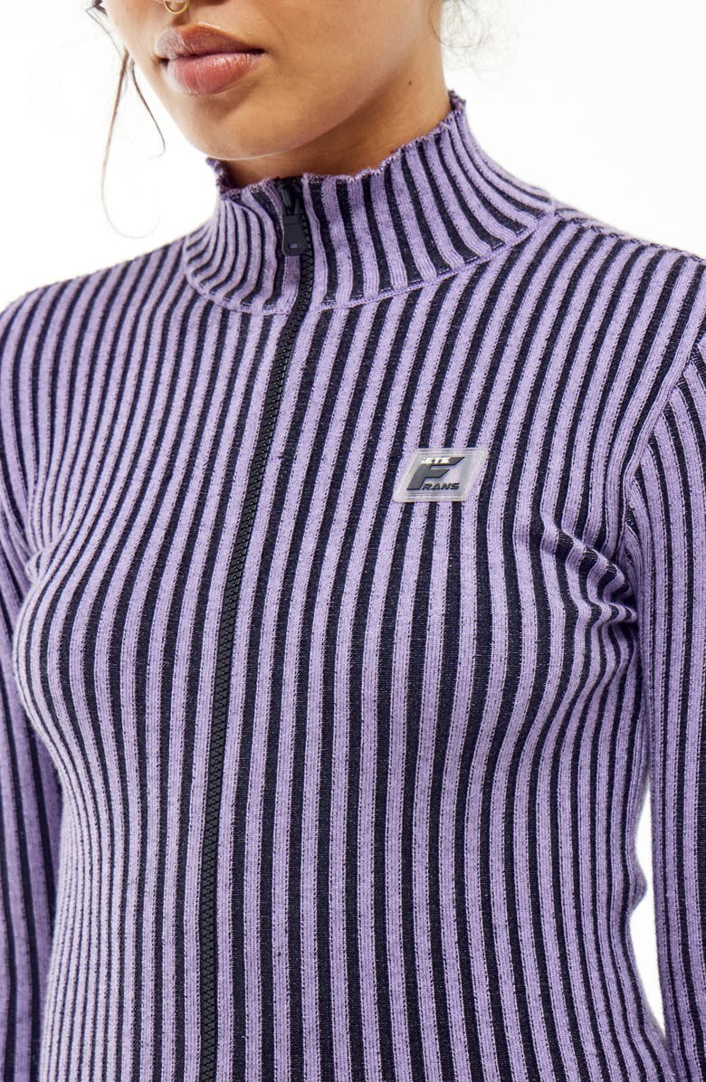 Iets Frans Plaited Front Zip Sweater, Alternate, color,