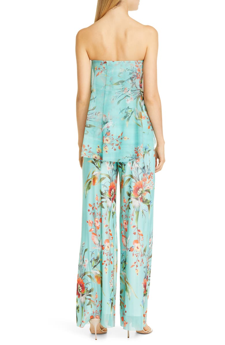 Fuzzi Strapless Wide Leg Jumpsuit, Alternate, color, 