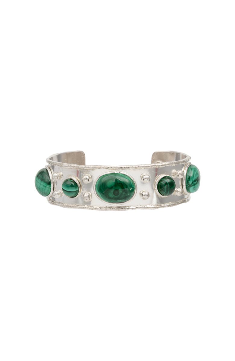 SYLVIA TOLEDANO Byzantin Bracelet, Main, color, Silver/ Green