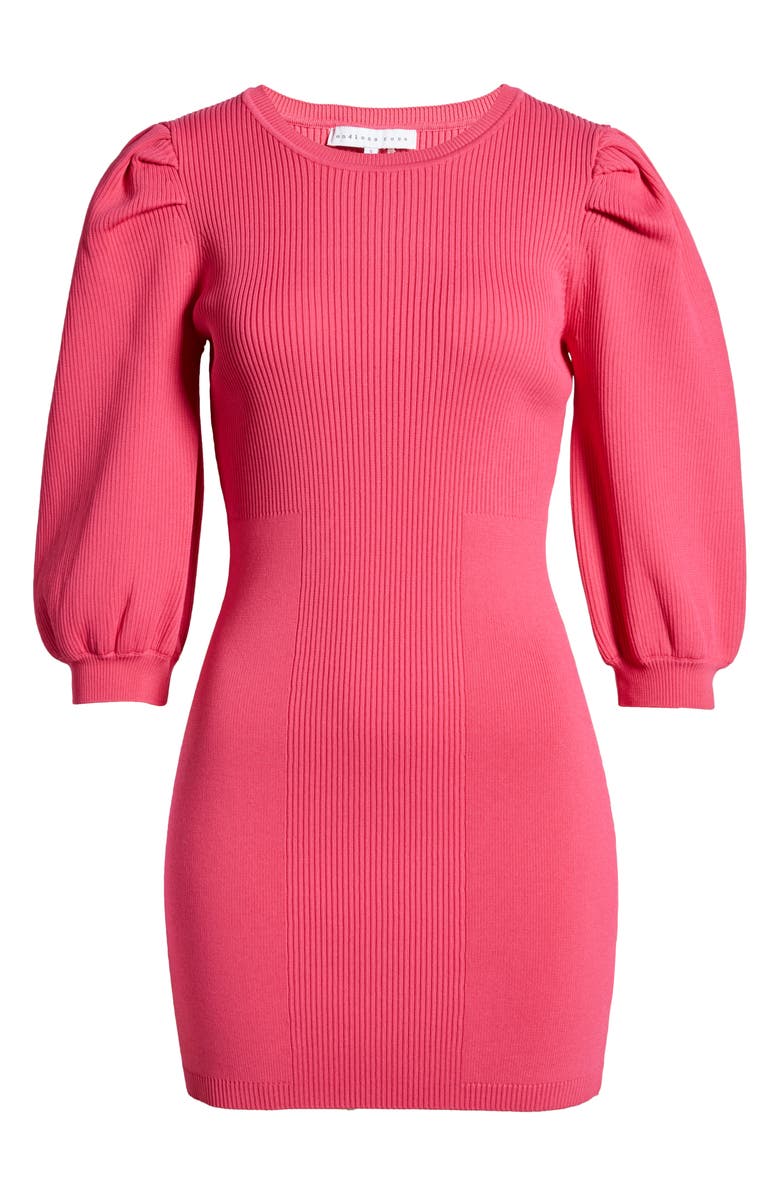 Endless Rose Puff Sleeve Sweater Minidress, Alternate, color,