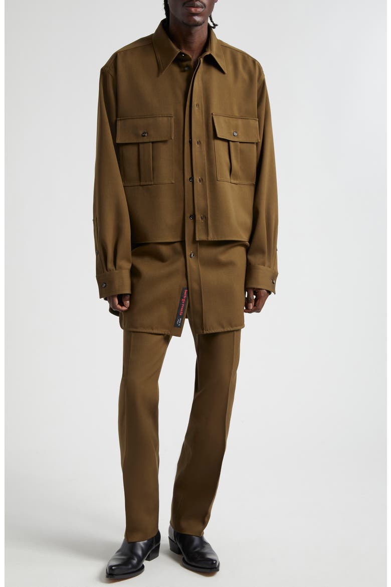 Grain de Poudre Satorial Wool Slim Trousers, Alternate, color, LIANA