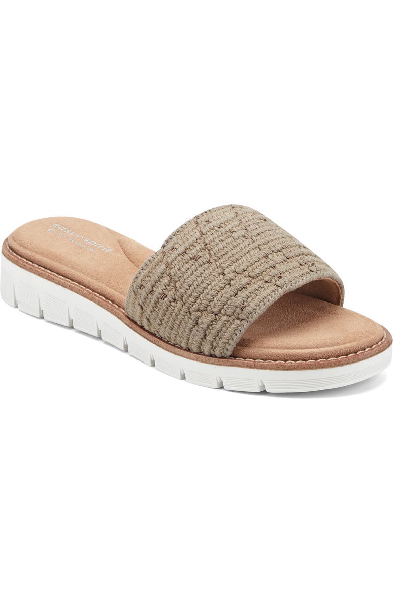 Easy Spirit Jadyn Platform Wedge Slide Sandal, Main, color, Taupe