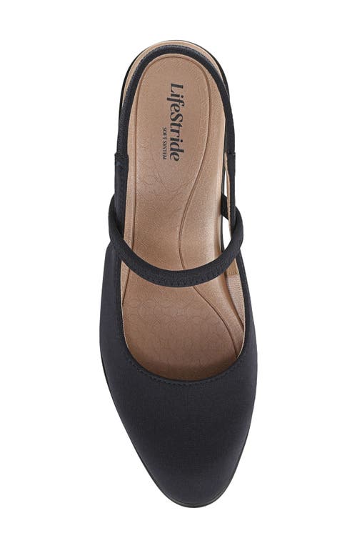 Lifestride Evoke Slingback Mary Jane Platform Pump In Blue