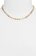 VIDAKUSH Rainbow Twinkle Flower Choker Necklace