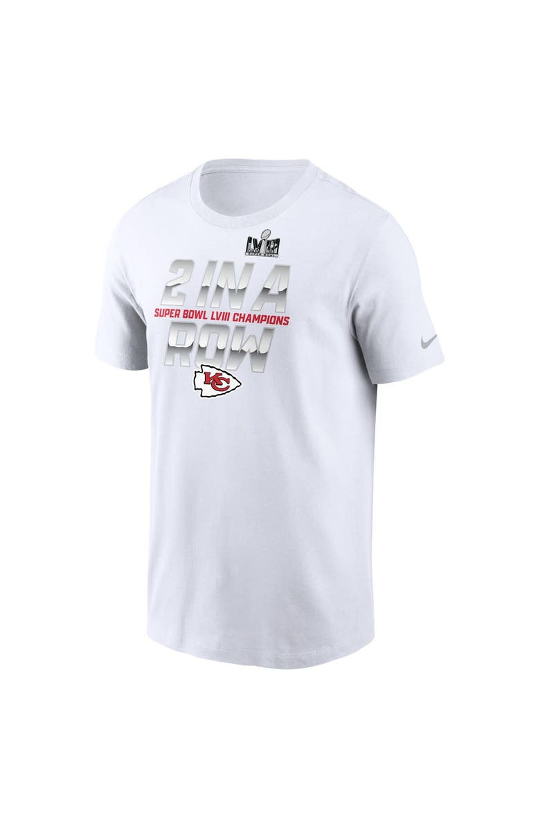 Nike Men's Nike White Kansas City Chiefs Back-To-Back Super Bowl Champions T-Shirt, Alternate, color, 
