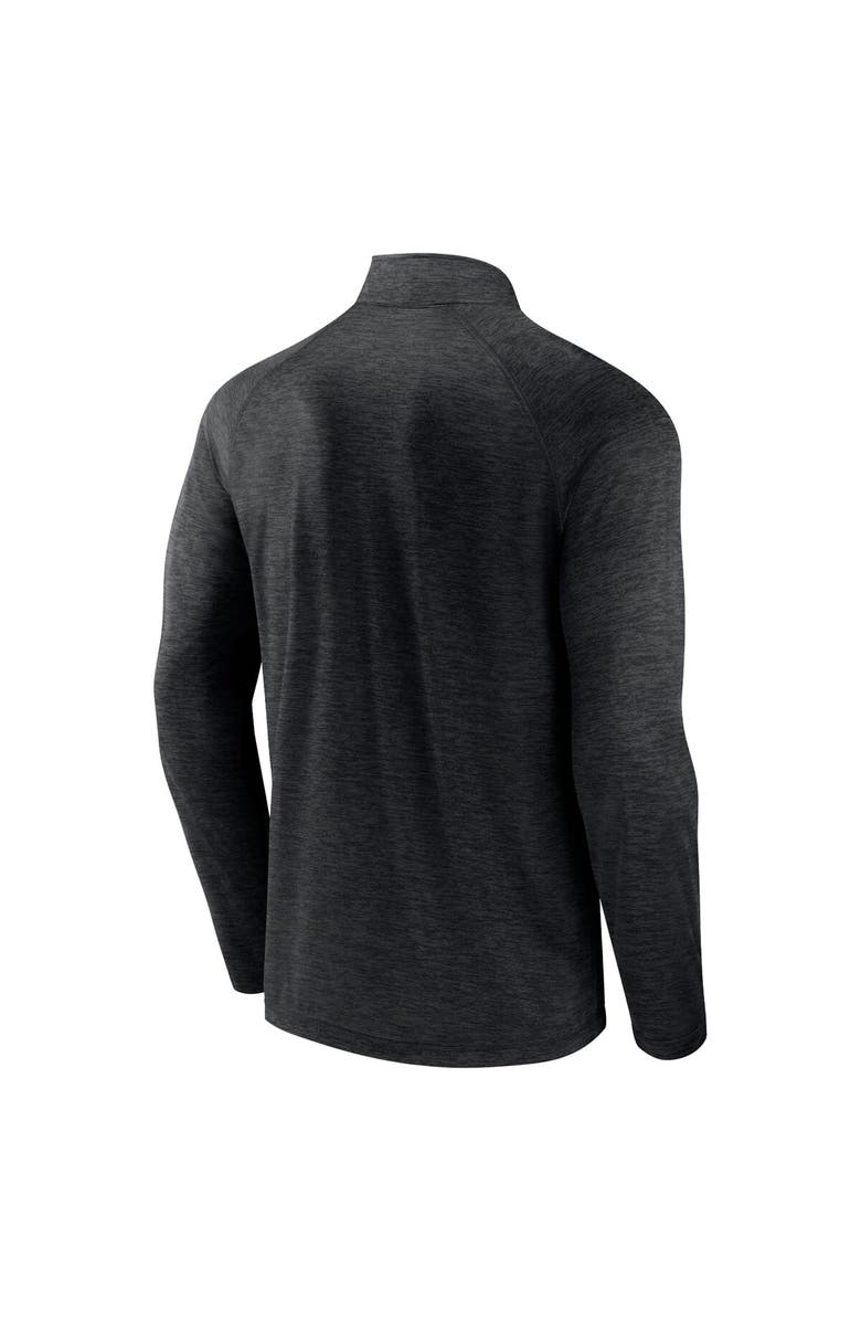 FANATICS Men's Fanatics Branded Charcoal Minnesota Golden Gophers Primary Logo Raglan Quarter-Zip Top, Alternate, color, Charcoal