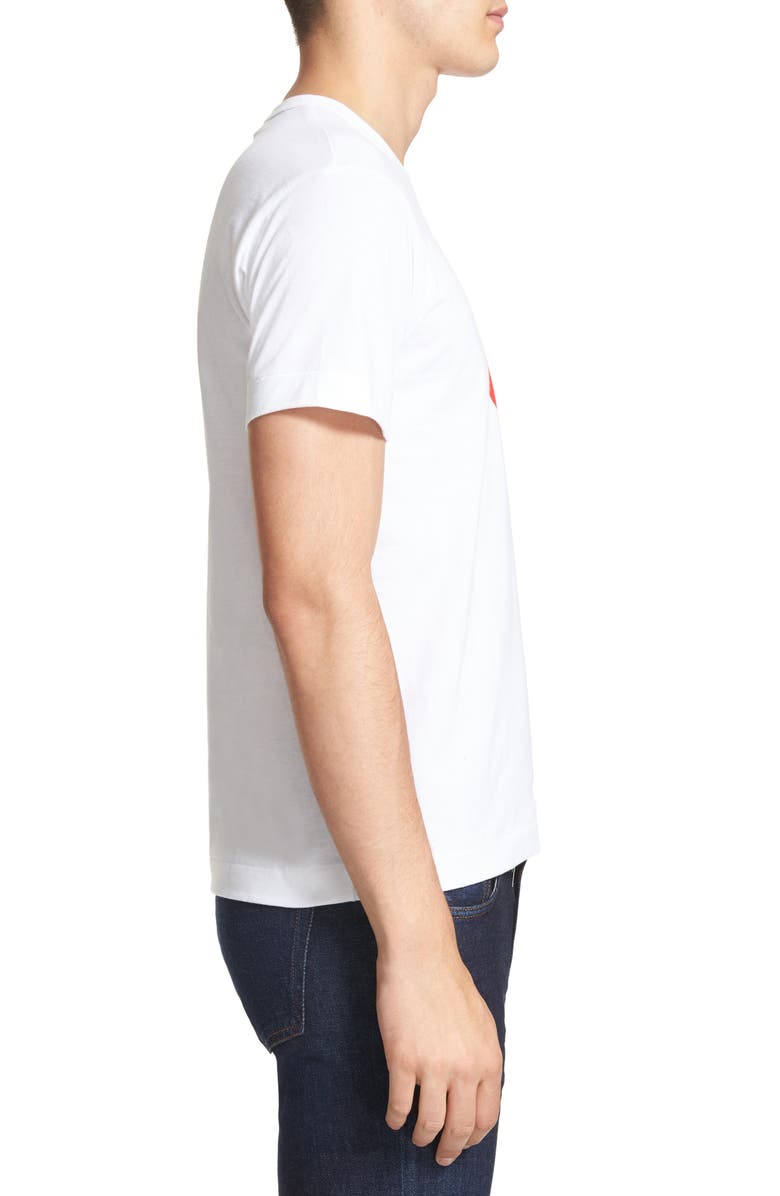 Comme des Garçons PLAY Heart Graphic Tee, Alternate, color, 