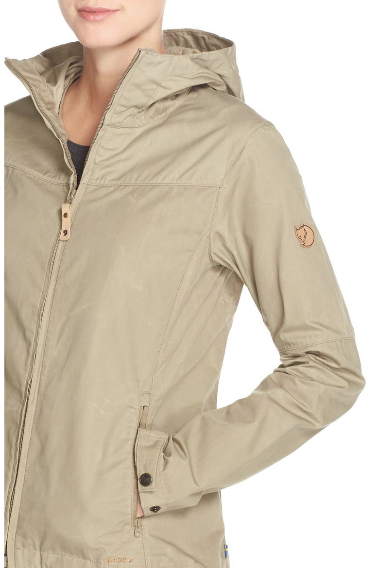 'Stina' Hooded Water Resistant Jacket, Alternate, color, LIGHT KHAKI