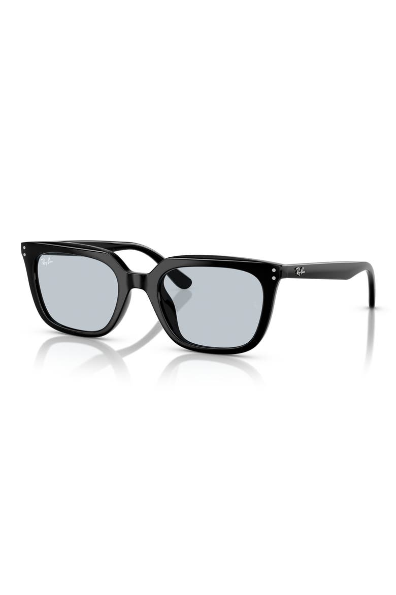 54mm Square Sunglasses, Alternate, color, BLACK
