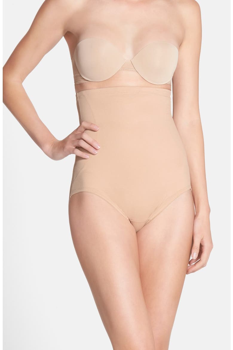 Back Magic® High Waist Shaping Briefs, Main, color, WARM BEIGE